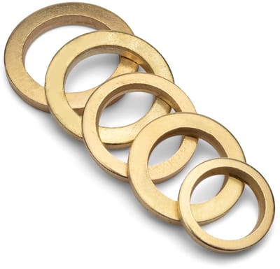 Famanu – Stalen sluitringen assortiment 100 stuks Ø9 tot Ø13 mm voor deurscharnieren en montage