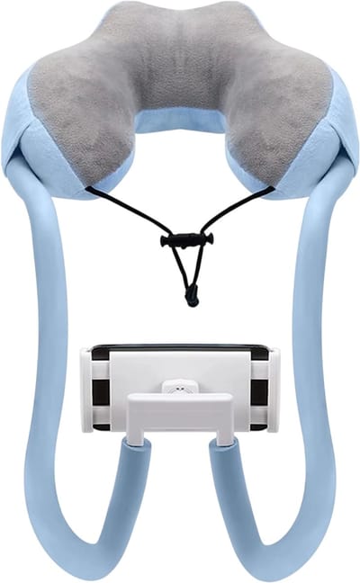 Universele Telefoonhouder met Flexibele Arm – Telefoonhouder Bed – Verstelbare Smartphone Houder – Bureau & Tafel Telefoonstandaard – Handsfree Mobiele Telefoon Houder voor Thuisgebruik - Blauw