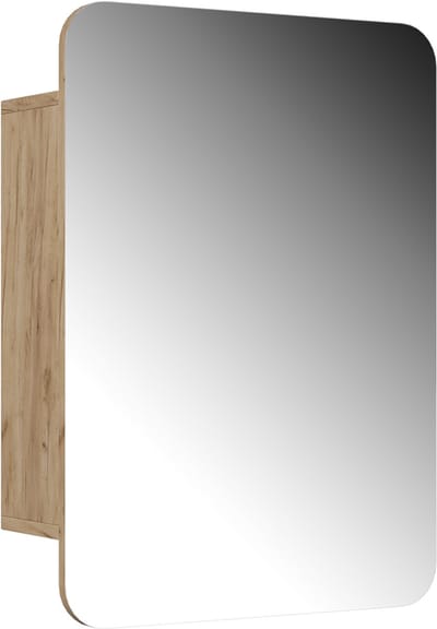 Vicco Zino Badkamerspiegelkast – 70 x 50 cm met planken Krachtige eik goud