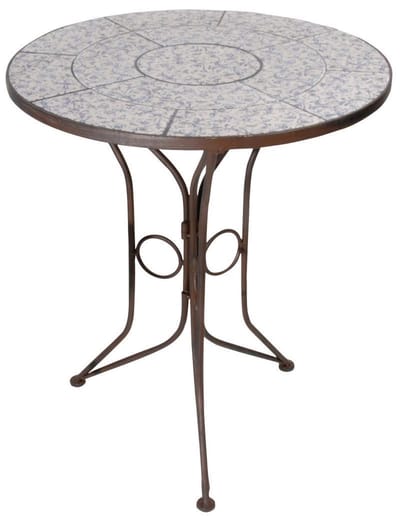 Tafel aged ceramic blauw