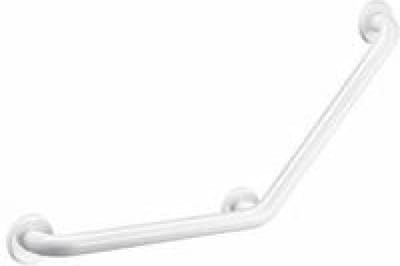 Wandbeugel - 135 graden hoekige Handgreep - wandgreep - douchegreep - 45cm - wit - RVS - Handicapbeugels - Antislip - Wandgreep voor badkamer / douche / toilet - Veiligheid Hulpmiddelen voor Ouderen