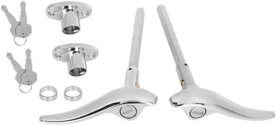 Dailygoods- Deurklink Set - 2 Stuks - Auto Deurvergrendeling - Hoogwaardig Materiaal - Geschikt voor Ford 32/34 - Inclusief 2 Sleutels - Deurgreep