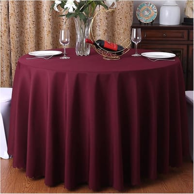 Ronde Tafelkleed Polyester Beige 320 cm - Waterafstotend en Wasbaar voor Thuis en Hotel