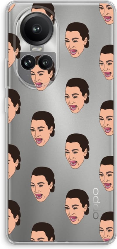 Case Company® - Hoesje geschikt voor Oppo Reno 10 Pro hoesje - Ugly Cry Call - Soft Cover Telefoonhoesje - Bescherming aan alle Kanten en Schermrand