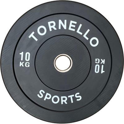 Tornello sports halterschijf 10 kg bumper plate rubber 50mm