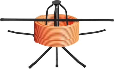 Slangenhaspel - Verwarmingsbuis dispenser - Buizen leggen - Verstelbare houder - Max 200 kg - Zwart