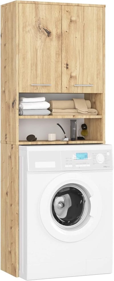 Wasmachine Ombouw - Opbouwmeubel - Kast Wasdroger - Meubel - opbergoplossing