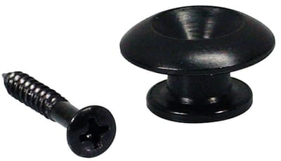 Boston EP-HN-B Strap Buttons - Metaal, Sferisch, Zwart, 2-Pack