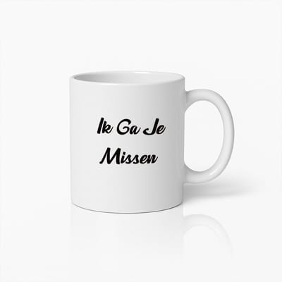 Ik Ga Je Missen" Mok – Aandachtig Afscheidscadeau voor Collega’s en Vrienden
