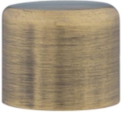 Einddop roede – Ø19mm – 2 stuks – brons