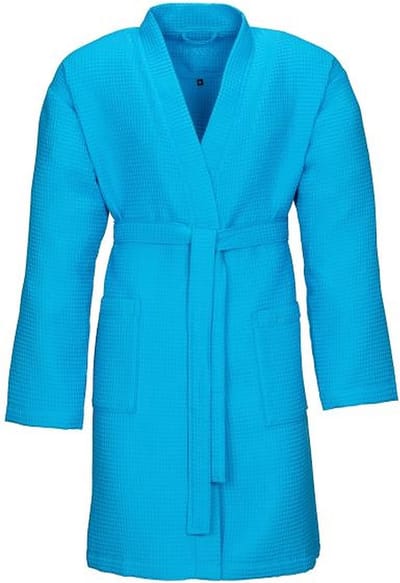 Vossen Badjas Comfort Line ROM - Pique Turquoise XL - Sauna Badjas