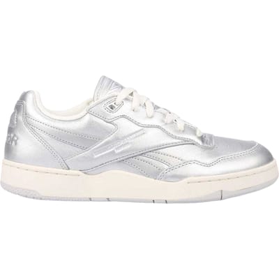 Reebok Heren BB 4000 II sneakers van metallic leer (Zilver)