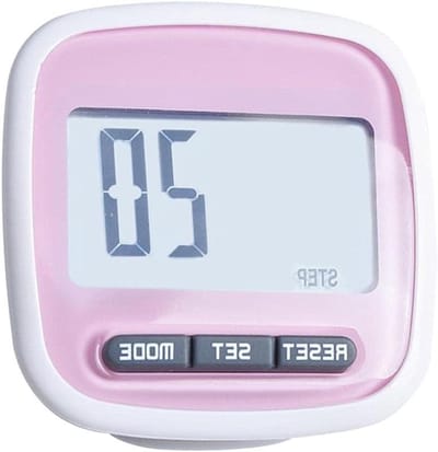 Slimme Stappenteller - Wandelmeter Activiteitentracker - Dagelijkse Activiteit Bijhouden - 3D Tri-Axis Sensor - Tot 99999 Stappen - Roze