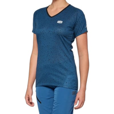 100percent Airmatic Korte Mouw Enduro Trui Blauw S Vrouw