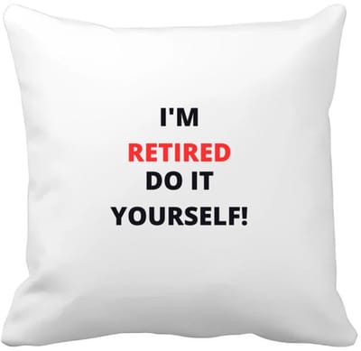 Akyol - im retired do it yourself Kussen hoes - Collega - cadeau collega - cadeau - pension - bedankt cadeau collega - 40 bij 40 cm