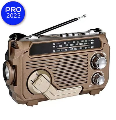 Safewave Noodradio - Safewafe Noodradio - Lumingo Radio - Noodradio Solar Opwindbaar En Batterij - Voor Rampen