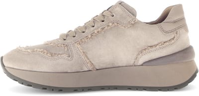 Gabor Dames Sneaker Breedte F | Beige | Maat: 37