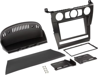 2-DIN Paneel geschikt voor BMW 5-Serie (E60) 2003-2007 Kleur: Zwart