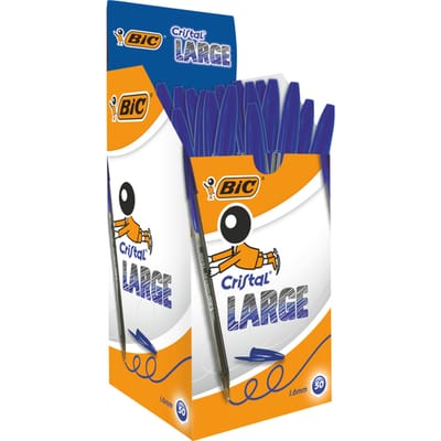 Balpen Bic Cristal large blauw