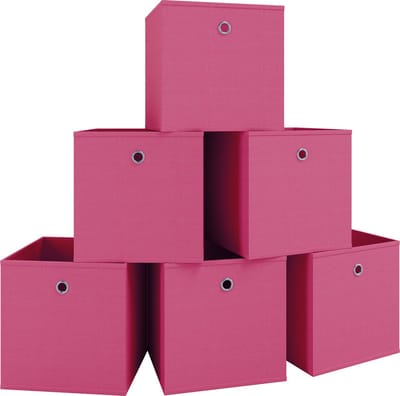 Set van 6 vouwdozen vouwdoos stoffen doos vouwdozen plank doos opbergdozen