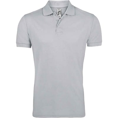 SOLS Heren Prime Pique Poloshirt met korte mouwen (Puur Grijs)