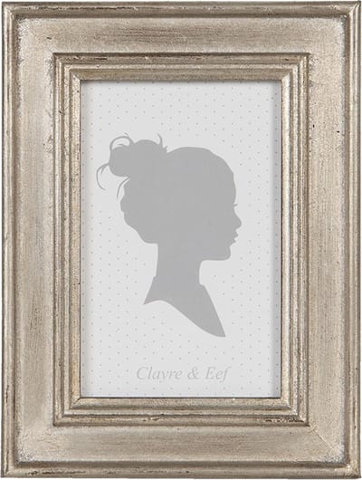 Clayre & Eef Fotolijst 10x15 cm Zilverkleurig Hout