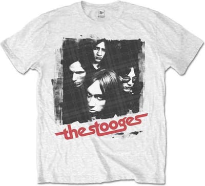 The Stooges - Four Faces Heren T-shirt - M - Wit