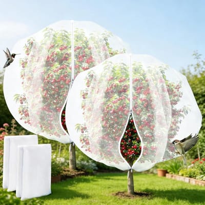 Plantenbeschermingsnet 180 x 180 cm - Ademend en Scheurvast Insectenwerend Net voor Groenten en Fruit