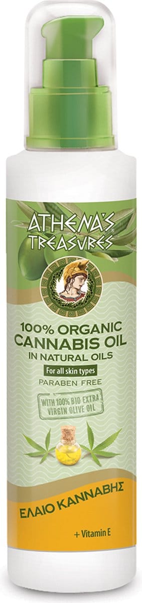 Pharmaid Athena's Treasures Cannabis Organic Natural Oil 100ml: De Ultieme Huidverzorging met 100% Natuurlijke Ingrediënten