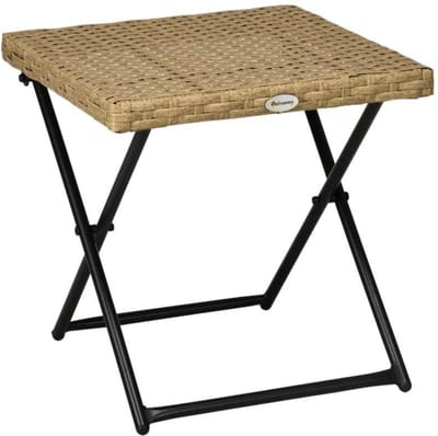 Tuintafel - Bijzettafel - Tuinmeubelen - Tafel - Tafeltje - Klaptafel - Natuur - 40x40x40 cm