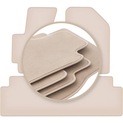 PREMIUM beige vloermatten voor: Kia Soul II minivan 2013-