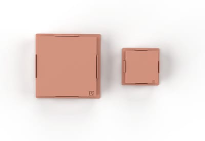 Onderzetters set | Klein en Groot | Vierkant | Hittebestendig | Gepoedercoat | Metaal | Aluminium | 4 Pack | Blush