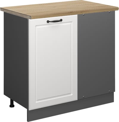 Vicco R-Line Hoekkast – 86 cm, WB Eik Wit Landhuis