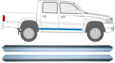 Reparatie dorpel voor Toyota Hilux 1998-2005 / Links = Rechts / Set