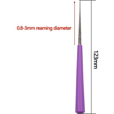 Diamant Verruimingsnaald Boor Slijpen Vormgegeven Vijl DIY Vergroting Kralengat Verruimer Parels Kristallen Sieraden Jades Bewerkingstool L