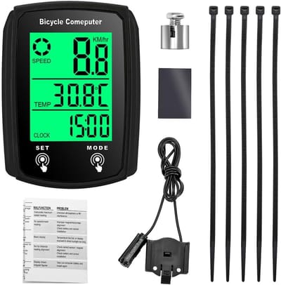Kilometerteller Fiets - Snelheidsmeter - Fietscomputer Draadloos