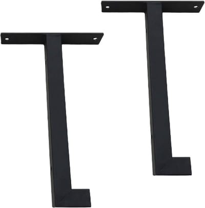 Plankdragers Zwart - Wandsteunen - Zelf Plank Maken - Zware Lasten Ondersteunen - 30 cm - Zwart