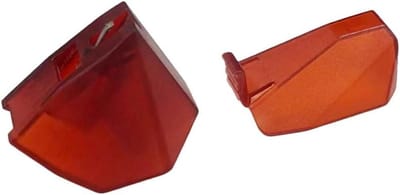 Stylus Vervanging - Naald platenspeler - Vinyl luisteren - Nude Elliptisch Profiel - 12 g - Rood