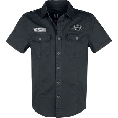 Brandit Shirt met korte mouwen - Luis Vintageshirt Shortsleeve - S tot 5XL - voor Mannen - zwart