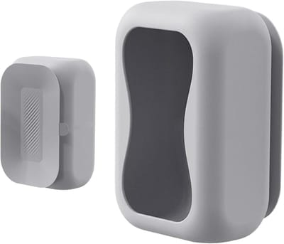 Zakdoekjes Houder - Siliconen Dispenser - Decoratief Opbergen - Stabiele Zuignap - Slank Ontwerp - Grijs