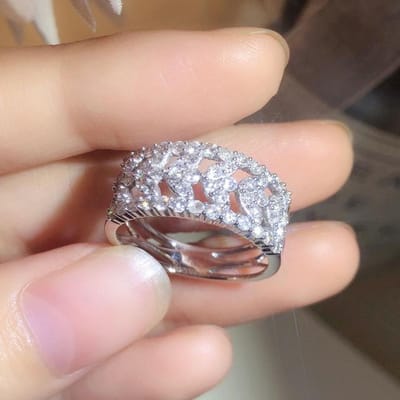 100% echte 925 zilveren sterling diamanten ring voor vrouwen fijn zilver 925 sieraden bizuteria trouwringen diamanten sieraden anel doos 9 wit