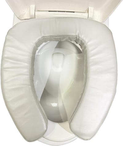 Toiletverhoger - Verhoogde Zitting - Badkamer Toegankelijkheid - Gewatteerd Waterdicht - 40 cm - Grijs
