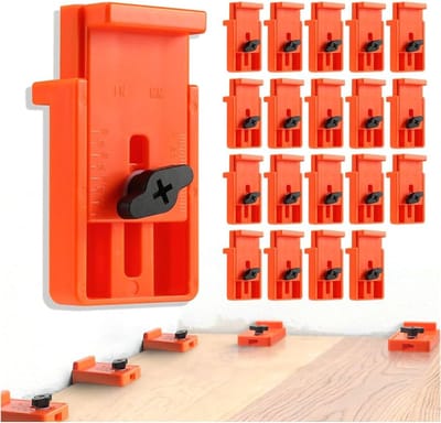 Vloer Afstandhouders - Laminaat Hout Gereedschap - Vloeren Leggen - 20 Stuks Set - 6 tot 25mm - Oranje
