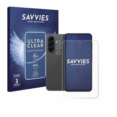 Savvies - Screenprotector voor Samsung Galaxy A56 5G Enterprise Edition (Voor+Camera) - Folie Beschermfolie transparant 6 Stuks