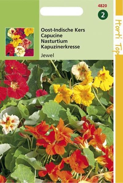 Hortitops Zaden - Tropaeolum Jewel Dubbelbl. Gemengd Laag