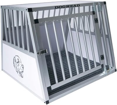 Robuuste Aluminium Hondentransportbox 80x75x63 cm - Veilig en Comfortabel voor Auto