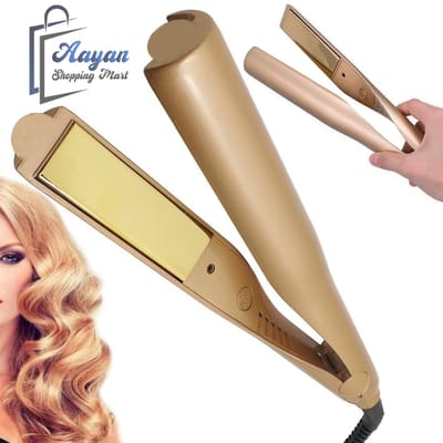 2-IN-1 TWIST CERAMISCHE KRUL- EN STIJLTANG–krultang–stijltangen–stijltang en krultang 2 in 1–stijltang–goud–40W–110V–240V, 50/60Hz–36786