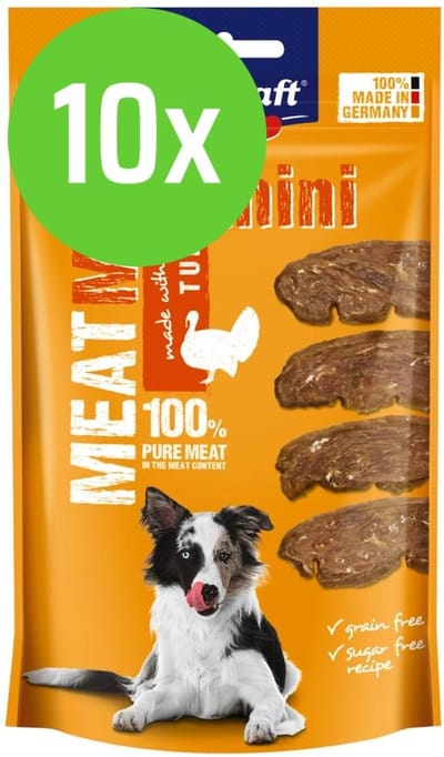 Vitakraft MEAT ME! Kalkoen Mini - hondensnack - 60 gram - 10 verpakkingen