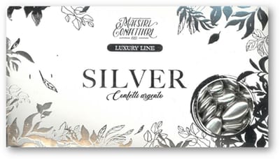 Confetti Chocolade Dragees Mulabas Zilver 500 Gram