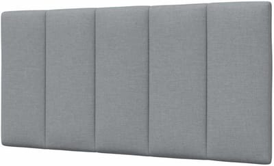 Hoofdbordkussen - Kussen hoofdbord - Bed comfort verhogen - Met klittenbandsluitingen - 100 cm - Lichtgrijs